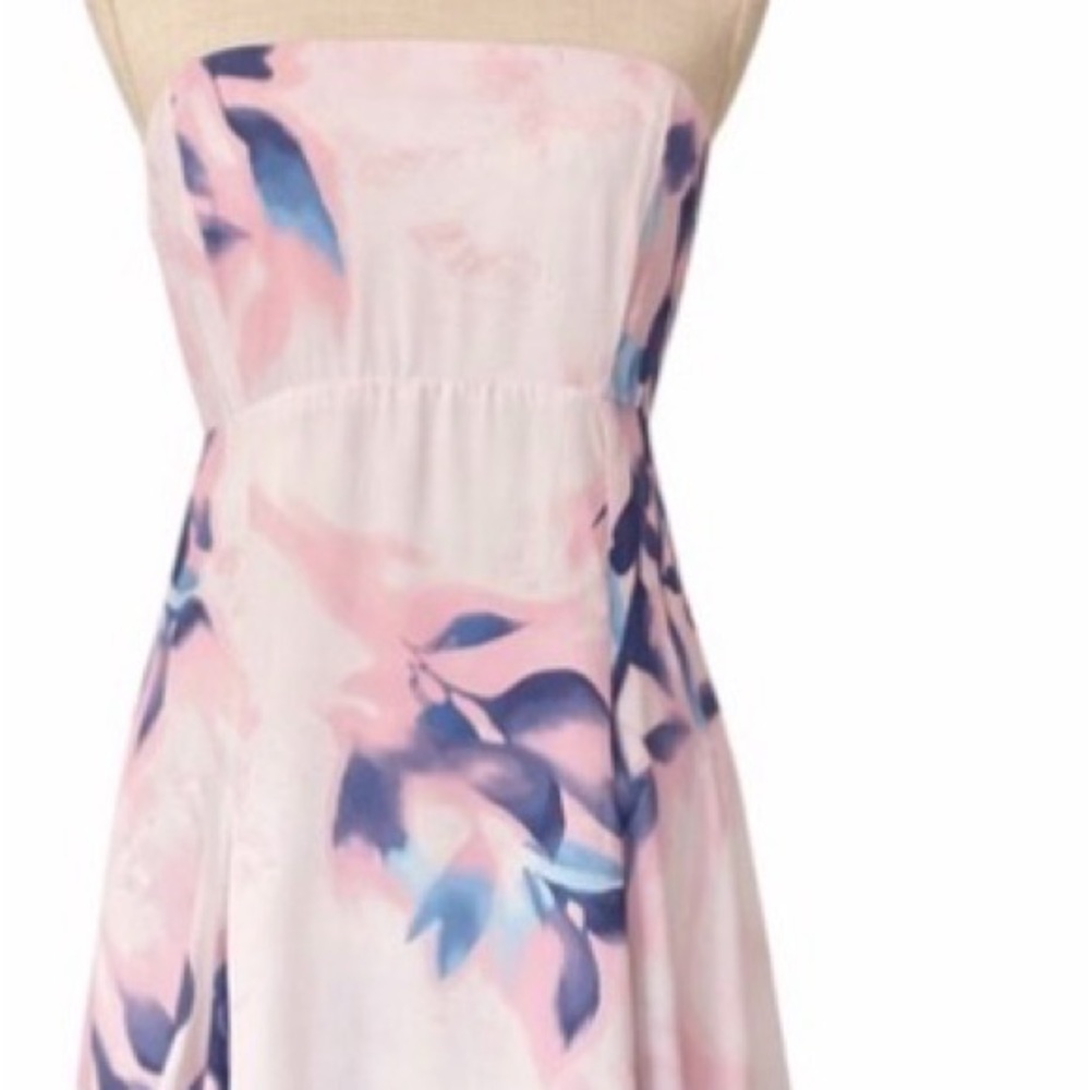 Abercrombie and Fitch Watercolor Floral Clasp Back Midi Dress (Strap Option) MP - Picture 5 of 8